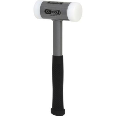 KS Tools - 140.5275 - Maillet à embouts plastiques anti rebonds, manche acier, L, 310 mm, diamètre  50 mm