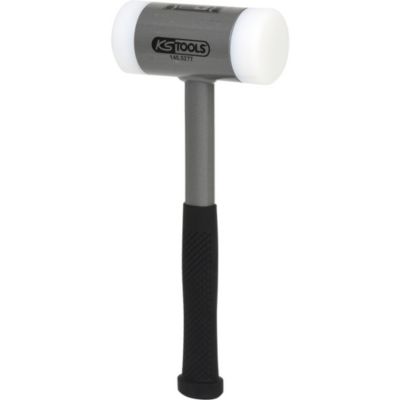 KS Tools - 140.5277 - Maillet à embouts plastiques anti rebonds, manche acier, L, 335 mm, diamètre  60 mm