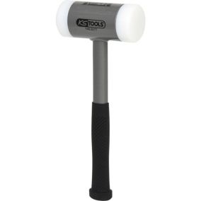 KS Tools - 140.5277 - Maillet à embouts plastiques anti rebonds, manche acier, L, 335 mm, diamètre  60 mm