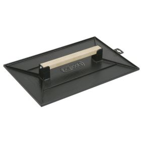 KS TOOLS - 144.0520 - Taloche plastique noire - Poignée bois - Plateau alvéolé  - 420x260 mm