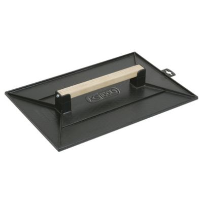 KS Tools - 144.0526 - Taloche plastique noire - Poignée bois - Plateau alvéolé - 200x120 mm
