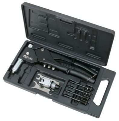 KS Tools - 150.9610 - Coffret de pinces à rivets, écrous aveugles (insert) et chevilles tête pivotante