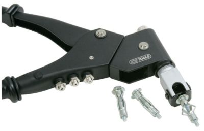 KS Tools - 150.9610 - Coffret de pinces à rivets, écrous aveugles (insert) et chevilles tête pivotante