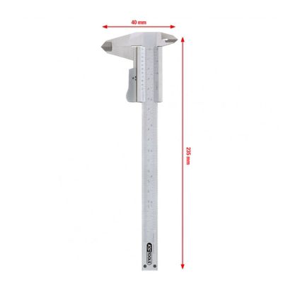 KS Tools - 300.0510 - Calibre à coulisse à double bec, 1/50ème mm - 0-150 mm