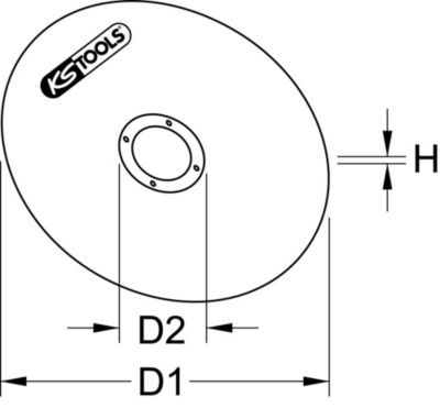 KS Tools - 337.2005 - Lot 25 disques à tronçonner, diamètre  50 x 1,6 mm
