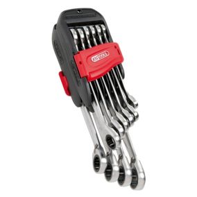 KS TOOLS - 503.4620 - Jeu de 10 clés mixtes à cliquet reversible GEARplus