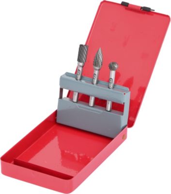 KS Tools - 515.3203 - Jeu de 3 fraises HM, diamètre 10 mm x queue 6 mm