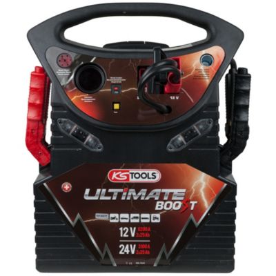 KS Tools - 550.1825 - Booster à batterie 12V/24V PL à trolley - 6200A/3100A
