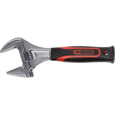 KS Tools - 577.0202 - Clé à molette à ouverture large manche bi-matière, 36 mm, 8'' - L.205 mm