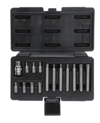 KS Tools - 911.5020 - Coffret de 15 embouts de vissage TORX 1/2'', T20 à T55