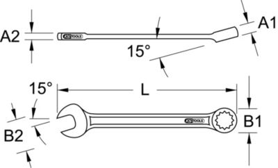 KS Tools - 922.0010 - Clé mixte ULTIMATE, 10 mm