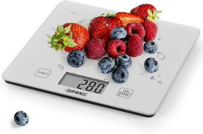 KS1080 Balance de cuisine Capacité 10 kg Affichage numérique Ajout de poids Précision 1 g Pâtisserie Courrier Duronic