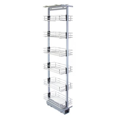 KuKoo Garde-manger de cuisine à fermeture amortie 46cm P x 170-195cm H