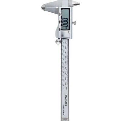kwb 091000 Pied à coulisse numérique 150 mm - acier inoxydable, résolution 0,01 mm