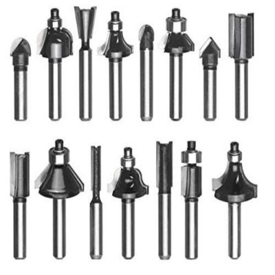KWB by Einhell Set de coupe 15 pièces pour défonceuses