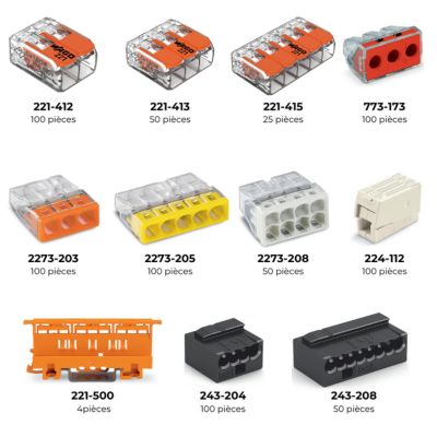L-BOXX 729 bornes & accessoires panachés Série 221. 2273. 773. 224 et 243 - WAGO - 887-925