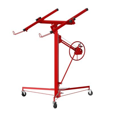 Lève-plaques XXL - Capacité 68kg, Hauteur Réglable 140-325cm,Rouge