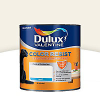 La peinture murs et boiseries Dulux Valentine Color resist blanc infini aspect mat de 1L