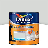La peinture murs et boiseries Dulux Valentine Color resist nacre violet aspect mat de 1L