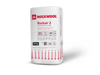 Laine de roche en vrac Rockwool Rockair 2 à souffler - 20kg (vendu au sachet)