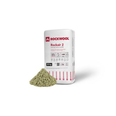 Laine de roche en vrac Rockwool Rockair 2 à souffler - 20kg (vendu au sachet)