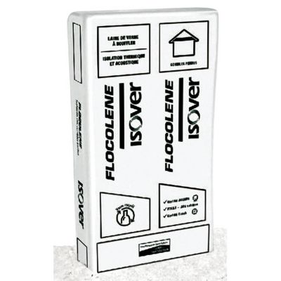 Laine de verre à souffler Isover Flocolène 17,3kg (vendu au sachet)