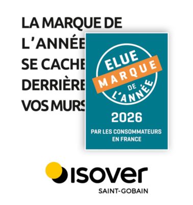 Laine de verre acoustique non revêtue ISOVER - 60 cm x 6,5 m ép. 45 mm R. 1,11m²K/W
