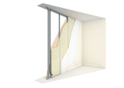 Laine de verre acoustique non revêtue ISOVER - 60 cm x 6,5 m ép. 45 mm R. 1,11m²K/W