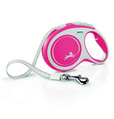Laisse à enrouleur Flexi L L.8 m rouge pastel