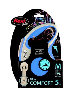 Laisse enrouleur Comfort Flexi bleu