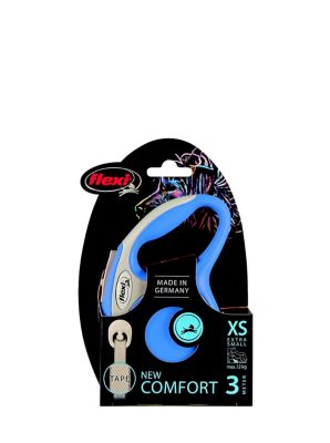 Laisse à enrouleur Flexi XS L.3 m bleu pastel