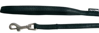 Laisse Mc Leather 10mm L1,2m noir pour chiens