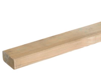 Lambourde en pin classe 4, L.300 cm - 70 x 45 mm, Green Outside