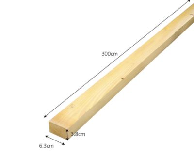 Lambourde traitée 63 x 38 mm, L.3 m classe 2