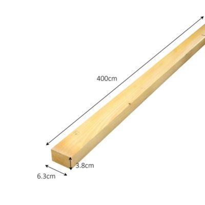 Lambourde traitée 63 x 38 mm, L.4 m classe 2