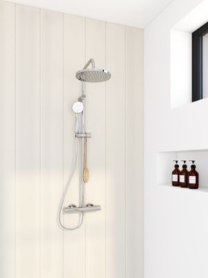 Lambris PVC Blanc go 2600x375x8mm (vendu à la botte)