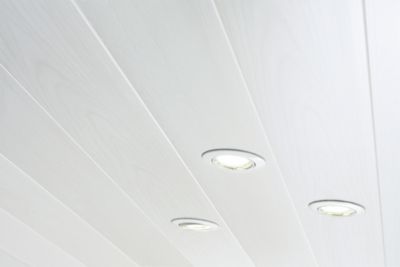 Lambris PVC Puro blanc, L.260 x l.37.5 cm, Ep.8 mm