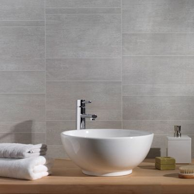 Lambris PVC Element tile M Gris (vendu à la botte)