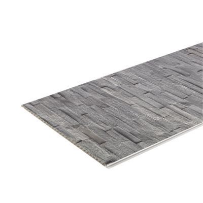 Lambris PVC parement Gris 260 x 25 cm (vendu à la botte)