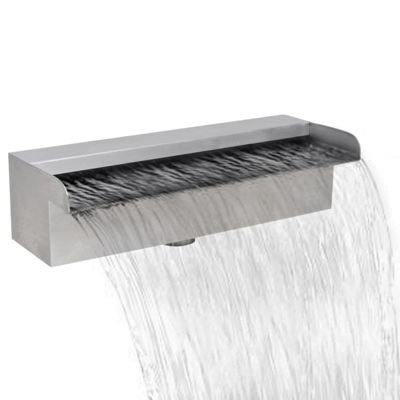 Lame d eau rectangulaire 30 cm Acier inoxydable pour piscine