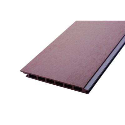Lame de bardage bois composite alvéolaire L 270 cm / l 17,1 cm / E 1, 5 cm Brun rouge, ep.1.5cm, l.17.1 cm, L.270 cm