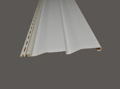 Lame de Bardage vinyle D4DL double ourlet de clouage  Ecru 3,81m