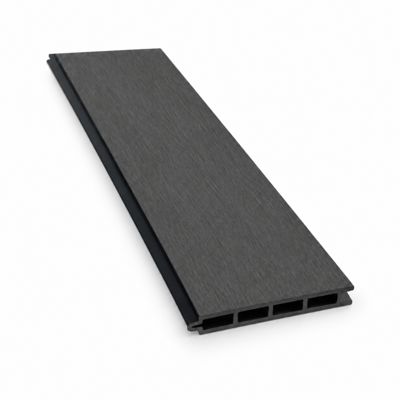 Lame de clôture bois composite Larko L176 cm / l 14.8cm / E 21mm Gris anthracite, ep.21mm, l.14,8cm, L.176cm