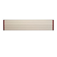 Lame de clôture bois composite Dirickx WPC Cottage brun clair et rouge 3004