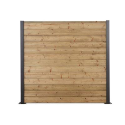 Lame de clôture bois L.180 x H.14,5 cm x ép.21 mm, Klikstrom Neva
