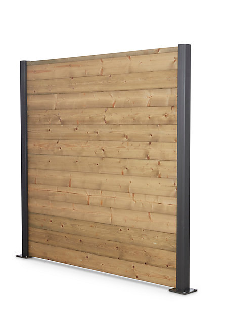 Lame de clôture bois Neva 180 x 14,5 cm, ép.21 mm | Castorama