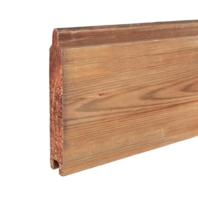 Lame de clôture pleine en bois L.180 x H.14,5 cm x ép.27 mm, Klikstrom Mahoé