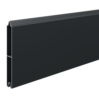 Lame de clôture pour pose emboîtée en aluminium gris anthracite RAL ...