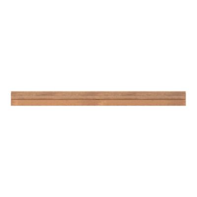 Lame de clôture rainurée en bois L.180 x H.13,3 cm x ép.27 mm, Klikstrom Mahoé