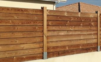 Lame de construction pour bardage coloris bronze L.2,40 M Wood2wood